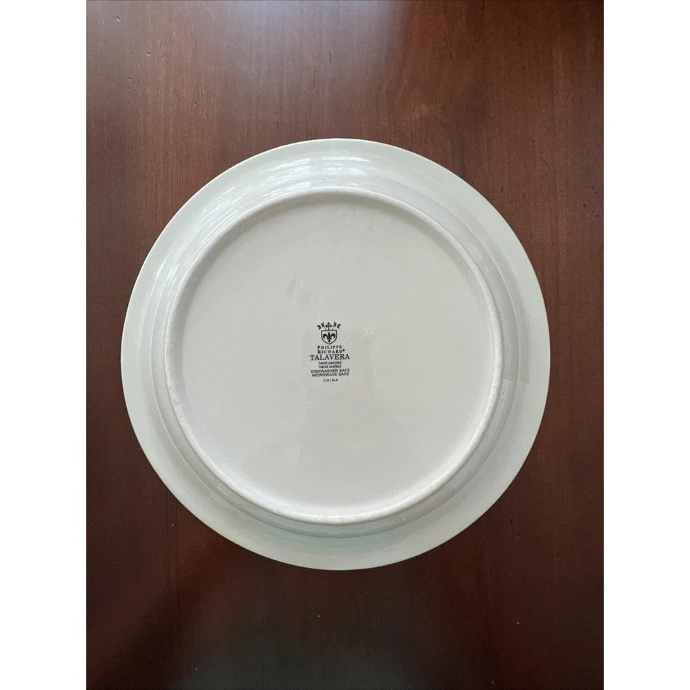 Vtg Talavera by PHILIPPE RICHARD Hand Painted Dinner Plates 10.5